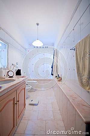 Internal marble bathroom