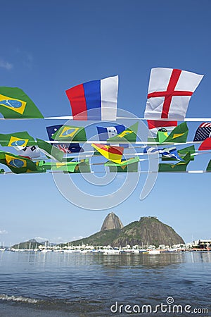 International Flag Bunting Rio de Janeiro Brazil