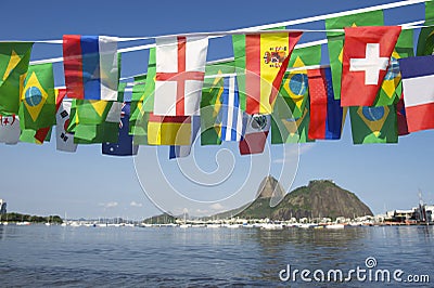 International Flag Bunting Rio de Janeiro Brazil