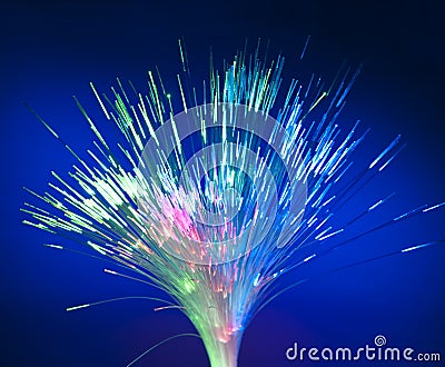 Internet technology fiber optic background