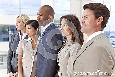 Interracial Men & Women Business Team