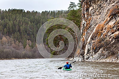 Inzer river rafting in the southern Urals