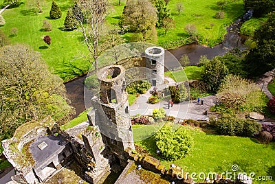 Irish castle of Blarney , famous for the stone of eloquence. Ire