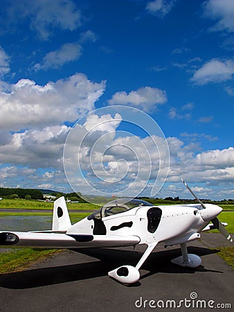 Irish plane parked on runway