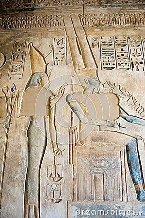 Isis and Amun Ancient Egyptian Hieroglyph