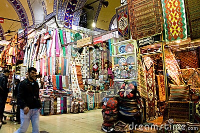 ISTANBUL, November 22: People shopping in the Grand Bazar in Istanbul, Turkey