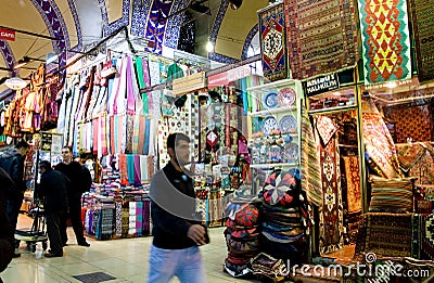 ISTANBUL, November 22: People shopping in the Grand Bazar in Istanbul, Turkey