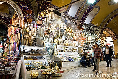 ISTANBUL, November 22: People shopping in the Grand Bazar in Istanbul, Turkey