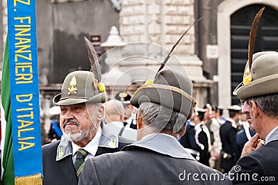 Italian financiers during the Italian Armed Forces Day