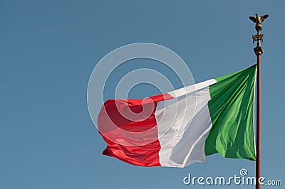 Italian flag at Vittoriano