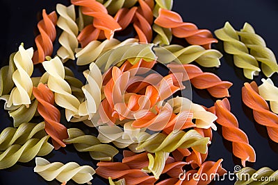 Italian pasta color - fusilli