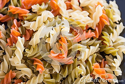 Italian pasta color - fusilli