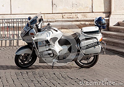 Italian police motorcycle