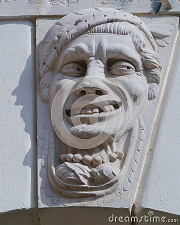 An Italian sculptural mask