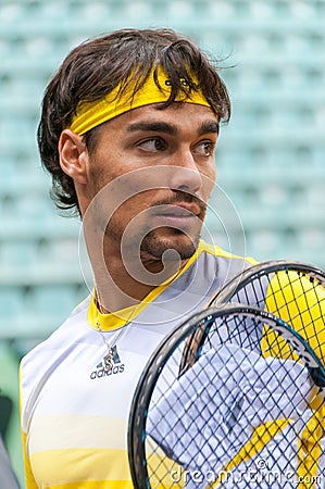 Italian tennis player Fabio Fognini