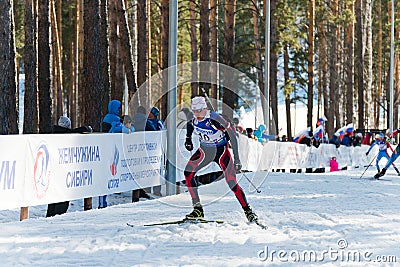 Ivan Tcherezov (RUS) at Biathlon Men s 18 km Mega Mass start