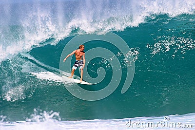 Jamie O brien Surfing Pipeline Wave in Hawaii