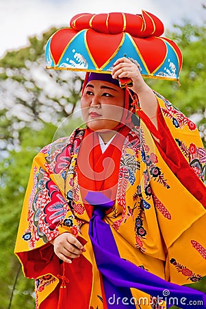 Japanese folk dancer