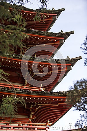 Japanese pagoda in Golden Gate Park.