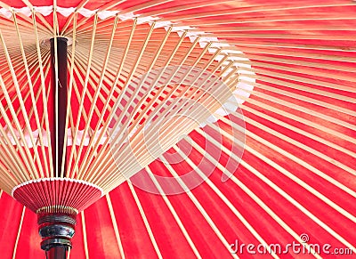 Japanese red umbrella