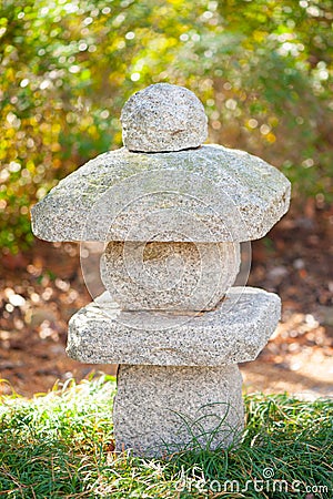 Japanese rock garden sculpture