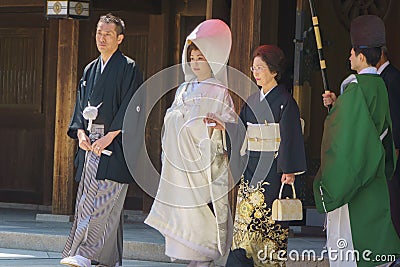Japanese shinto wedding ceremony
