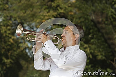 Jazz trumpeter