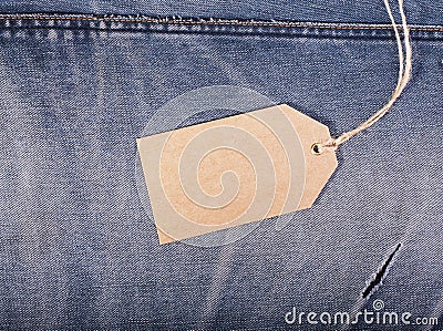 Jeans with Cardboard Labels