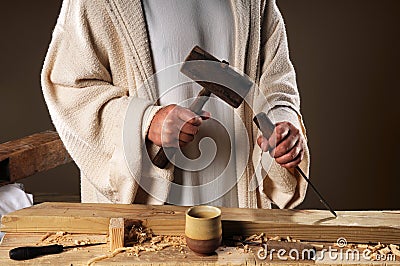 Jesus Hands With Carpenter s Tools