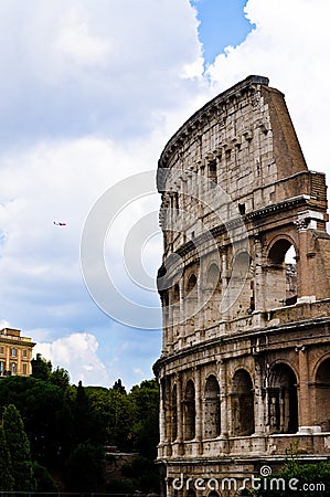 A Jet and the Colosseum