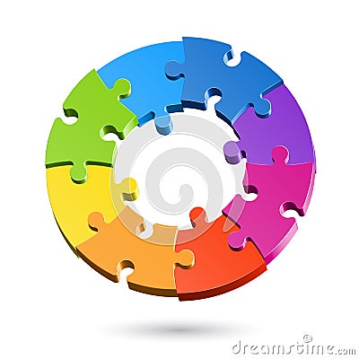 Jigsaw puzzle wheel