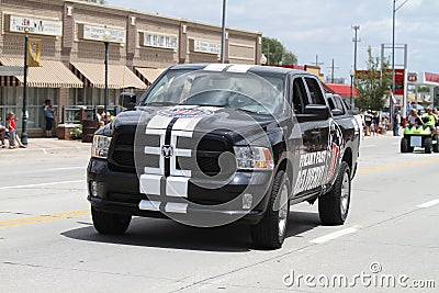 Jimmy Johns Delivery Truck a small town parade in America