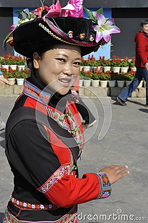 Jingpo Ethnic Minority Lady, China