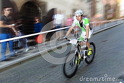 Jiri Hudecek in Prague Steps bike race 2014