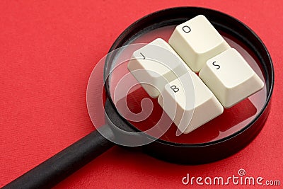 Jobs White Keyboard Keys Magnifier