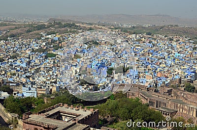 Jodhpur blue-painted city, Rajasthan, India