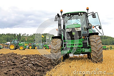 John Deere 6150M Agricultural Tractor in Agricultural Show