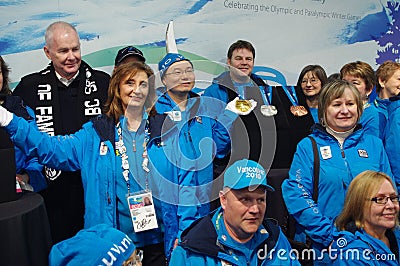John Furlong and Olympic volunteers