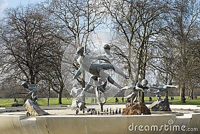 Joy of Life fountain, in Hyde Park