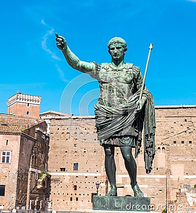 Julius Caesar Statue in Rome, Italy