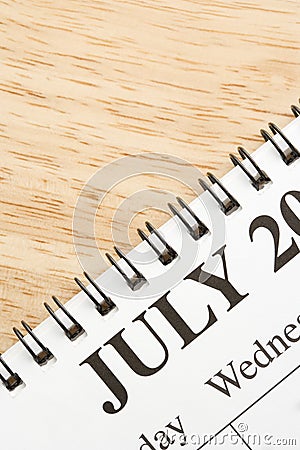 July on calendar.
