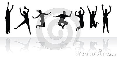 Jumping people
