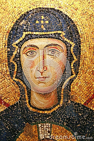Mosaik Von Jungfrau Maria, Die Eine Krone Trägt Lizenzfreie Stockfotos <b>...</b> - jungfrau-mariamosaik-bei-hagia-sophia-29236210