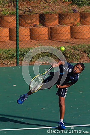 Junior Serving Tennis