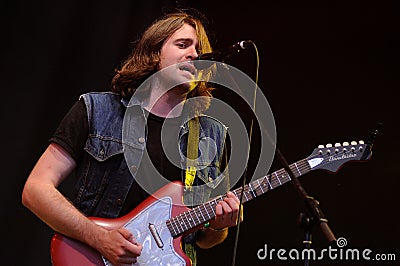 Justin Young, leader of the English indie rock band The Vaccines