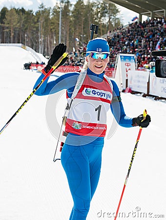 Kaisa MAKARAINEN (FIN) after finish