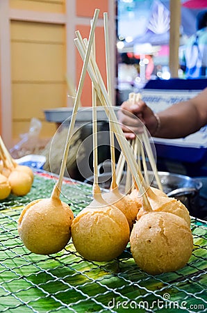 Kanom Pong Neng Thailand traditional sweets show in Bangkok food fair