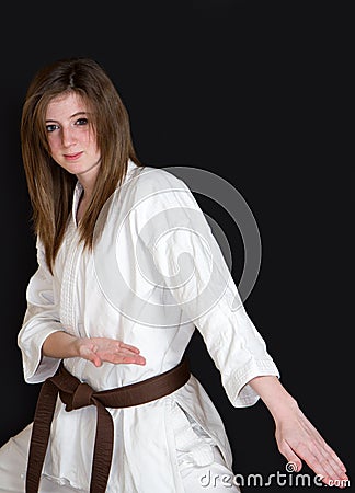 Karate girl