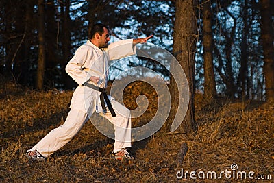 Karate training