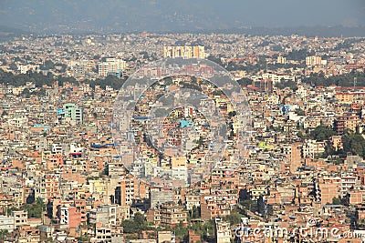 Kathmandu City Top View.